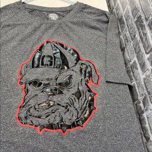 Gray‎ Bulldog Graphic T-Shirt
